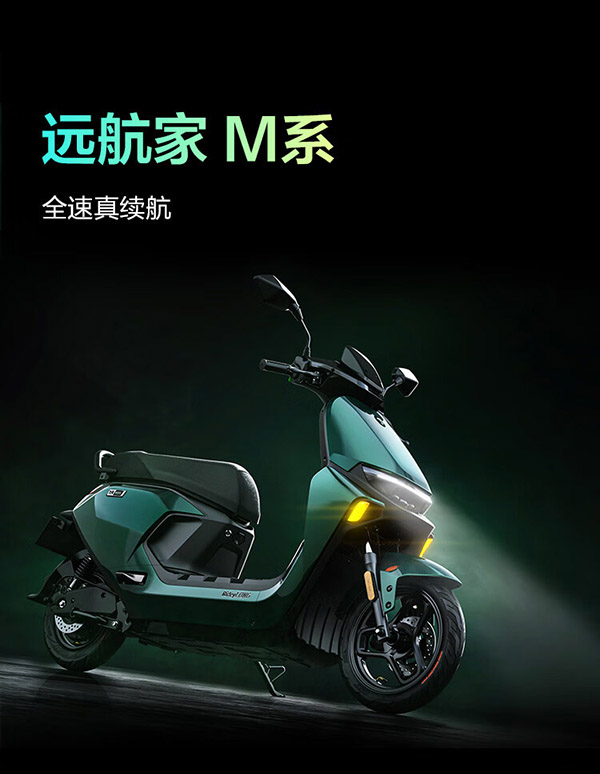 九号（Ninebot）远航家M95C电动摩托车超长续航智能两轮摩托车