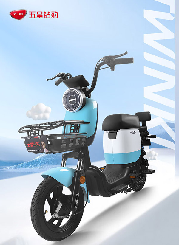 五星钻豹电动车48V24AH新国标电动自行车电瓶车男女士代步车 B3PLUS合金灰