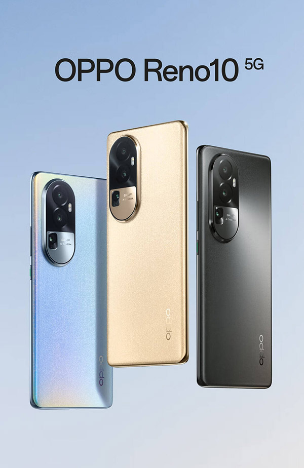 OPPO Reno10 6400 万水光人像 超光影长焦镜头 长续航 80W闪充 8GB+256GB 溢彩蓝 游戏拍照5G学生手机