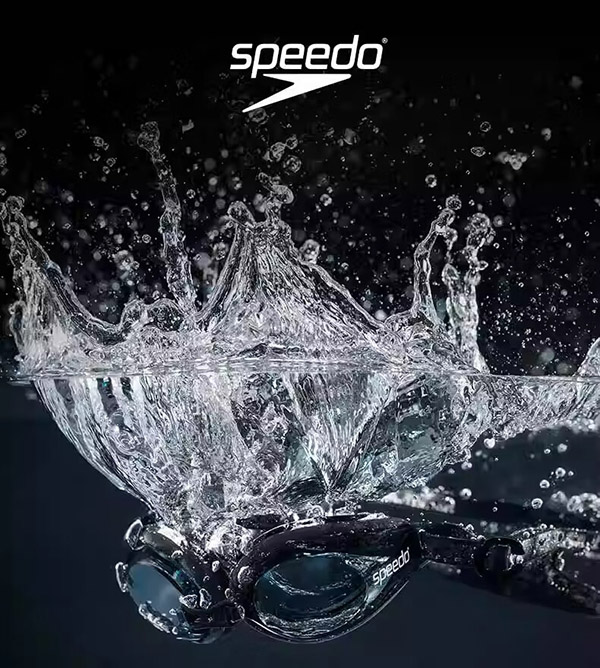 速比涛（Speedo）Edge进口精工泳镜高清防水防雾游泳装备 黑色/烟灰（新包装）